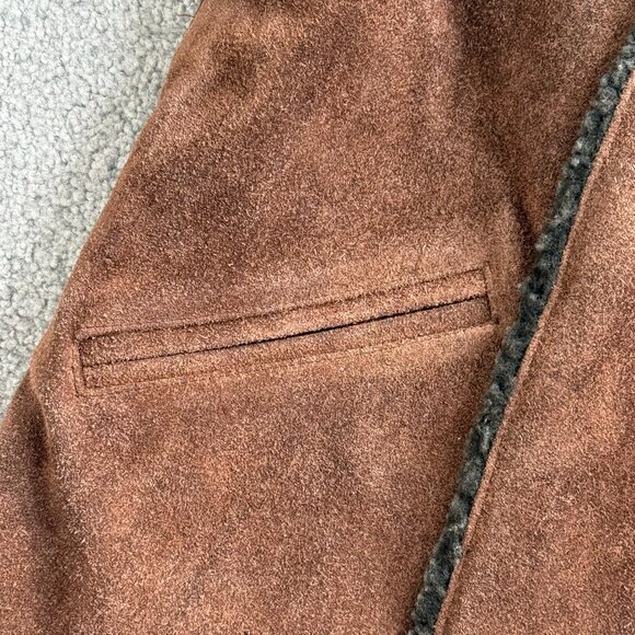 FoxRun Leather Suede Women's Brown Vest Genuine Leather Winter NWT XL - Picture 2 of 7